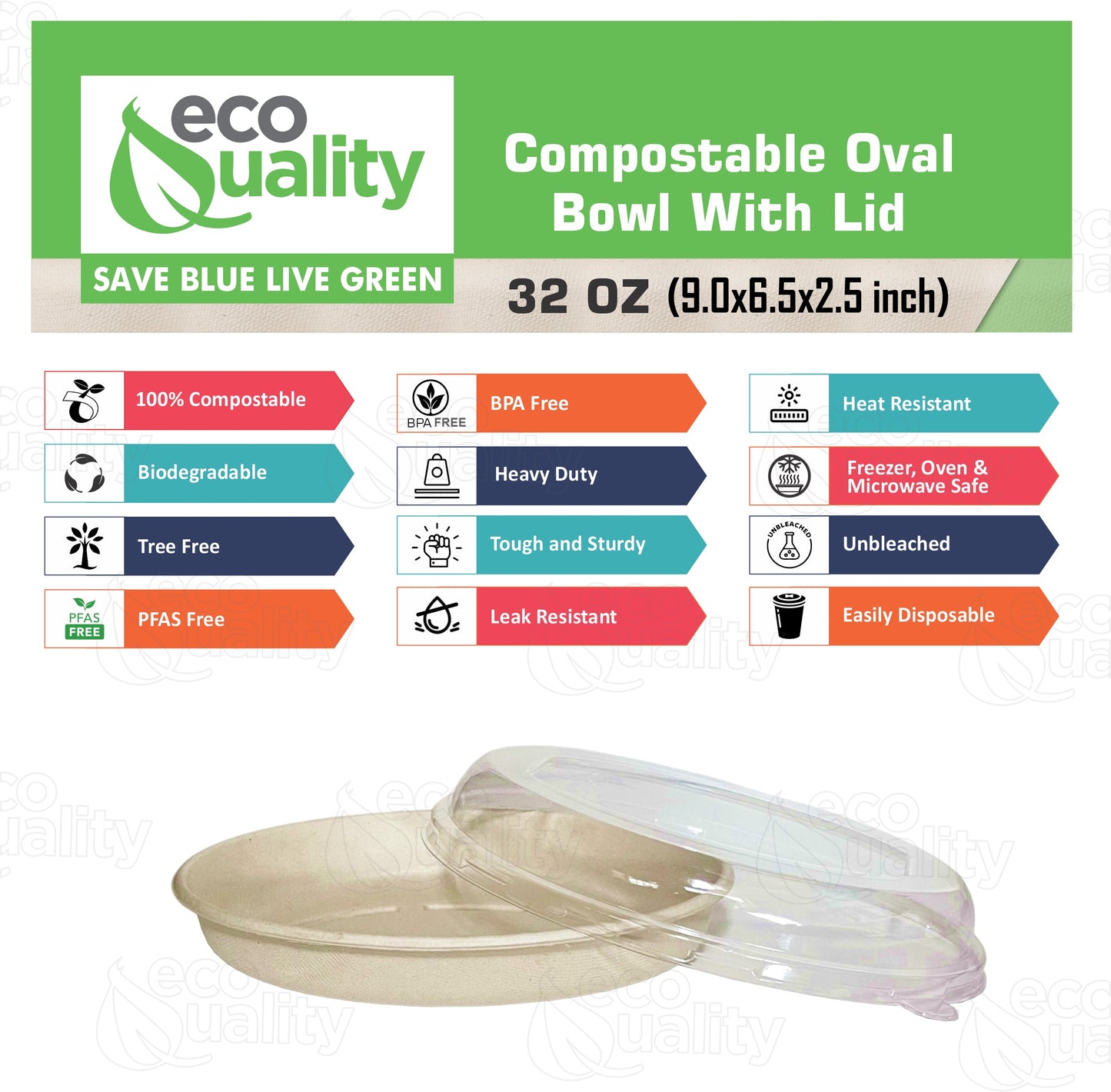 compostable zerowaste ecofriendly plasticfree kraftbowl disposableproducts Microwavesafe LeakResistant bowl Biodegradable Bowls sugarcane bowl disposable bowl heavyduty bowl salad bowl oval bowl