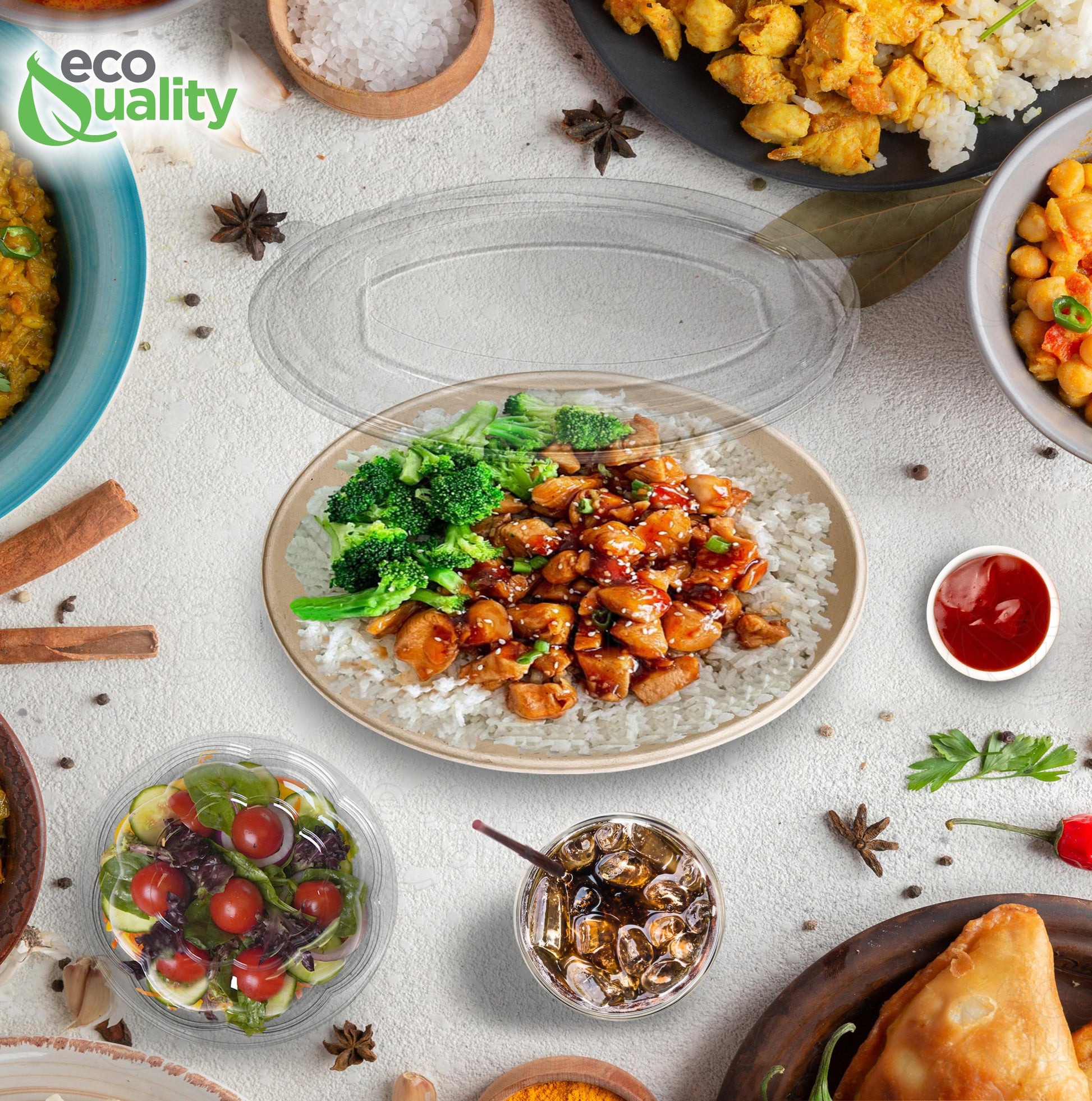 compostable zerowaste ecofriendly plasticfree kraftbowl disposableproducts Microwavesafe LeakResistant bowl Biodegradable Bowls sugarcane bowl disposable bowl heavyduty bowl salad bowl oval bowl