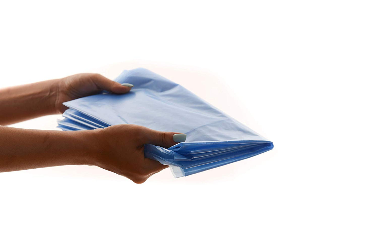 Plastic Strong Blue Recycling Trash Bags Wastebasket Receptacle Can Liner Large Heavy Duty Garbage Bags (13 gal, 30 gal, 39 gal, 46 gal, 50 gal, 58 gal)
