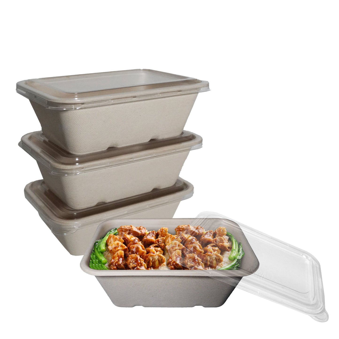 Compostable Sugarcane Fiber Bowl, eco-friendly food storage, sustainable, compostable, oblong bowl made from sugarcane fiber, compostable food storage, Biodegradable, Disposable