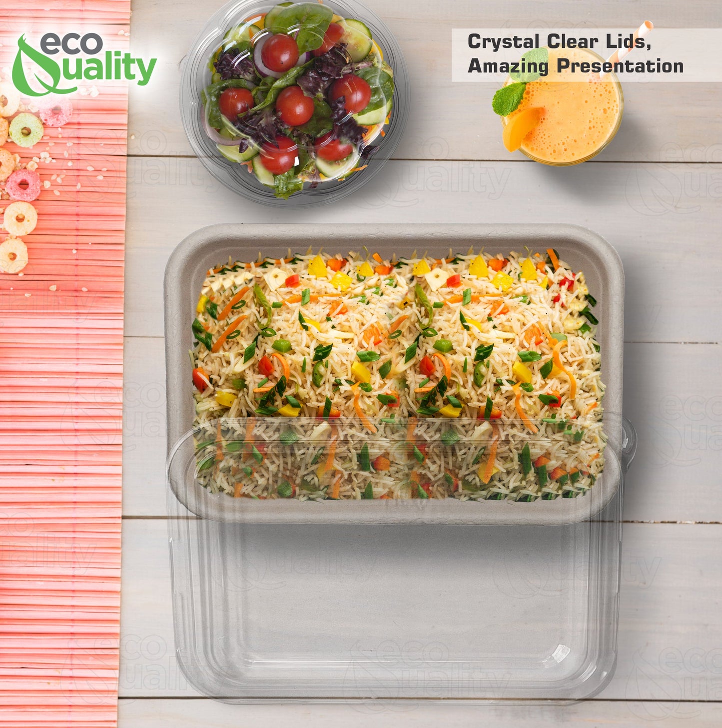 Compostable Sugarcane Fiber Bowl, eco-friendly food storage, sustainable, compostable, oblong bowl made from sugarcane fiber, compostable food storage, Biodegradable, Disposable