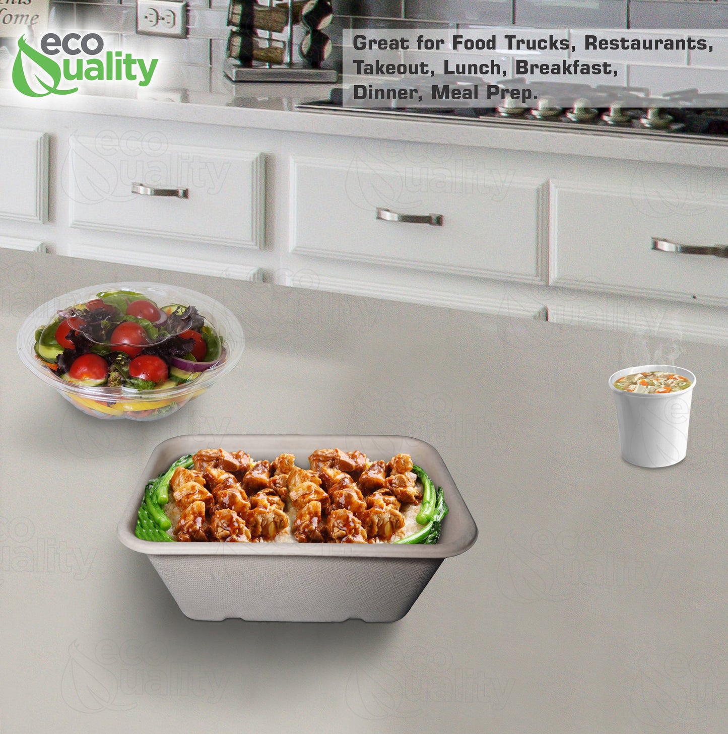 Compostable Sugarcane Fiber Bowl, eco-friendly food storage, sustainable, compostable, oblong bowl made from sugarcane fiber, compostable food storage, Biodegradable, Disposable
