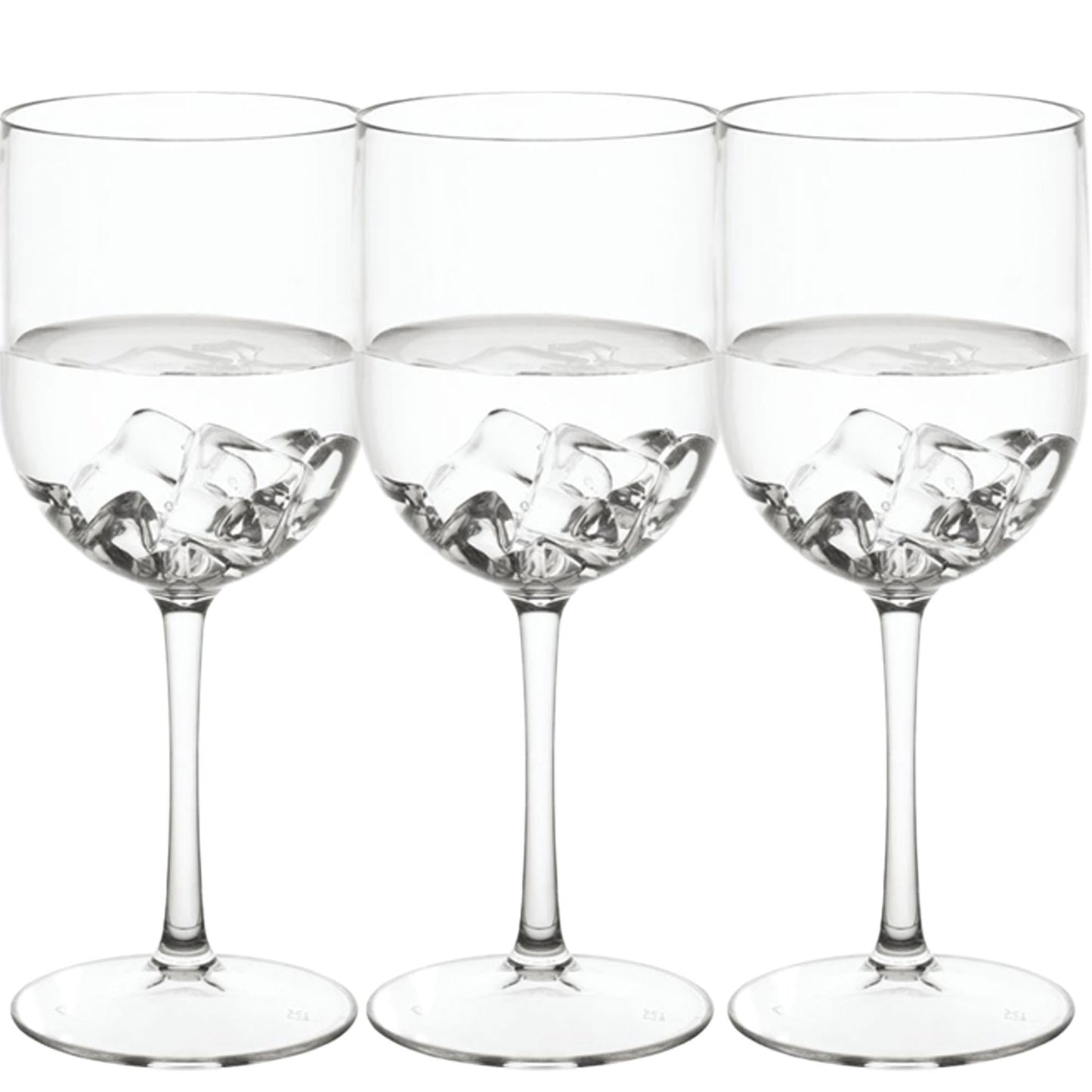12oz Plastic Clear Wine Goblets