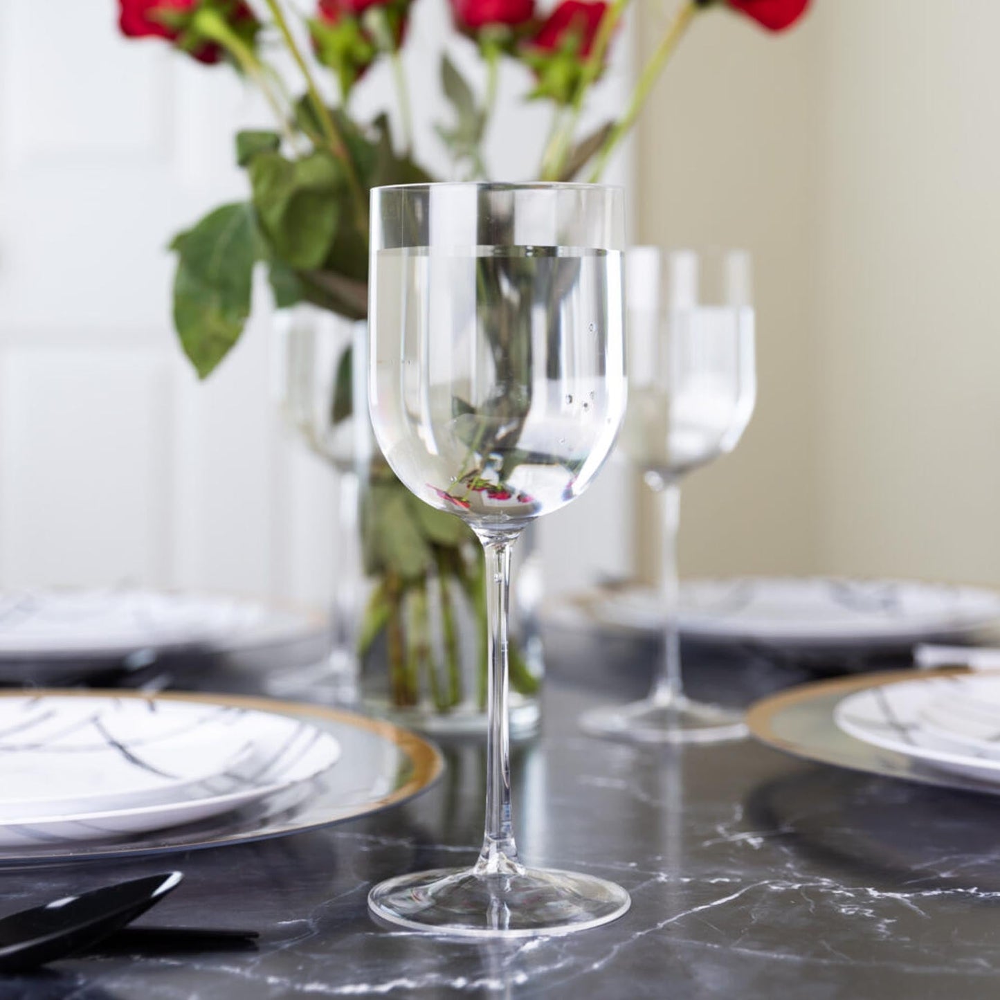 12oz Plastic Clear Wine Goblets