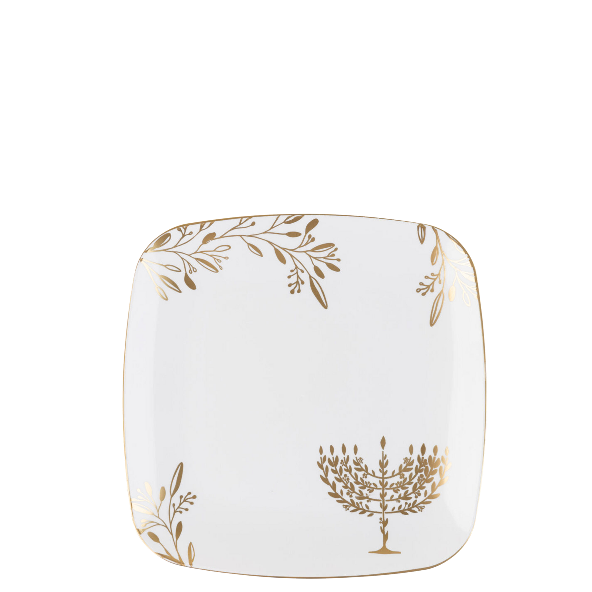 Chanukah Dessert Plate Dinner Plate Blue Charger Plate 10 inch 7 inch Holiday Party Hanukkah Disposable Plates Gold Dinner Plates