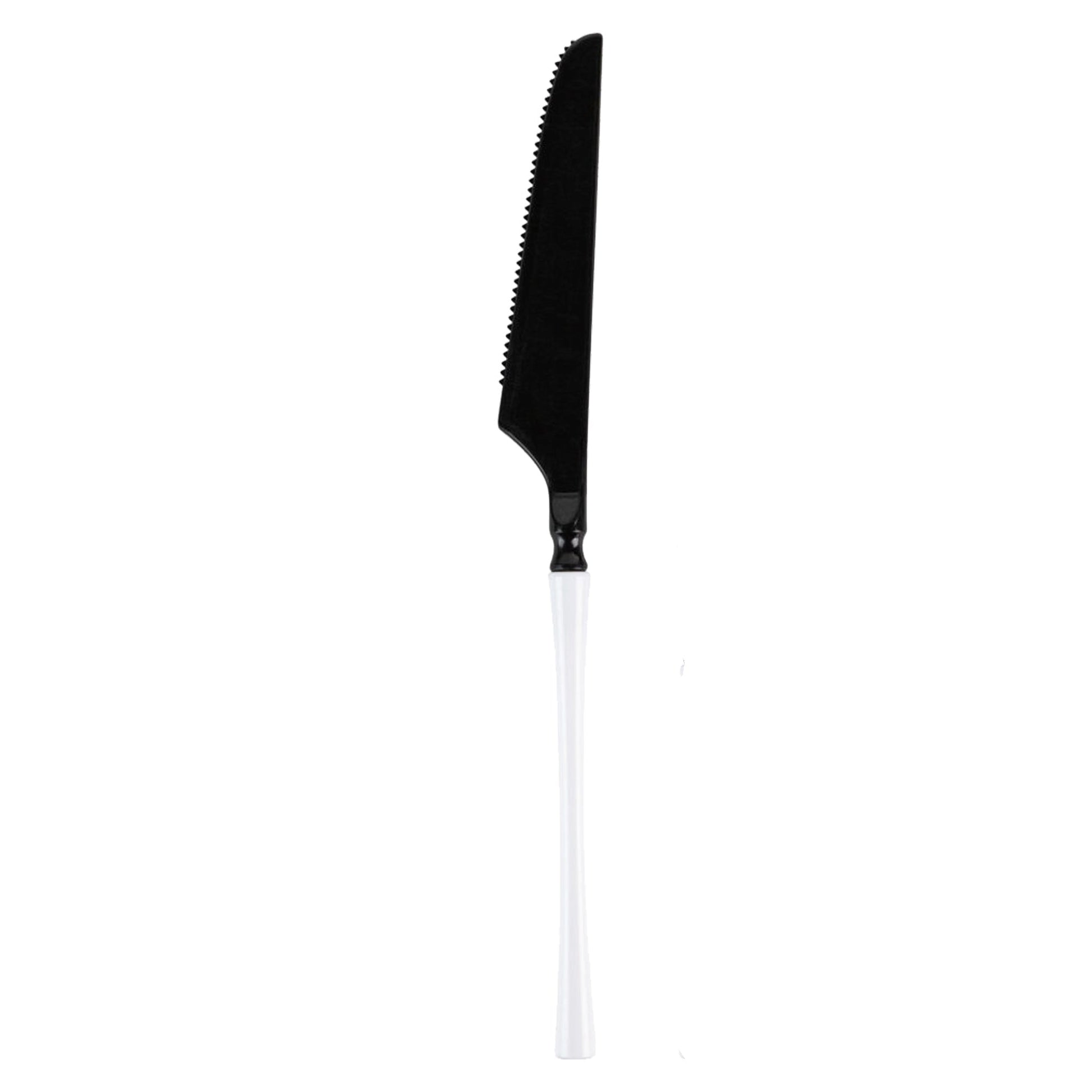 Plastic Party Knives Household Supplies Disposable Plastic knives Bbq knives fancy disposable knives heavy duty knives classic elegant sturdy knives reusable wedding dinner salad dessert knives catering high quality birthday anniversary knives