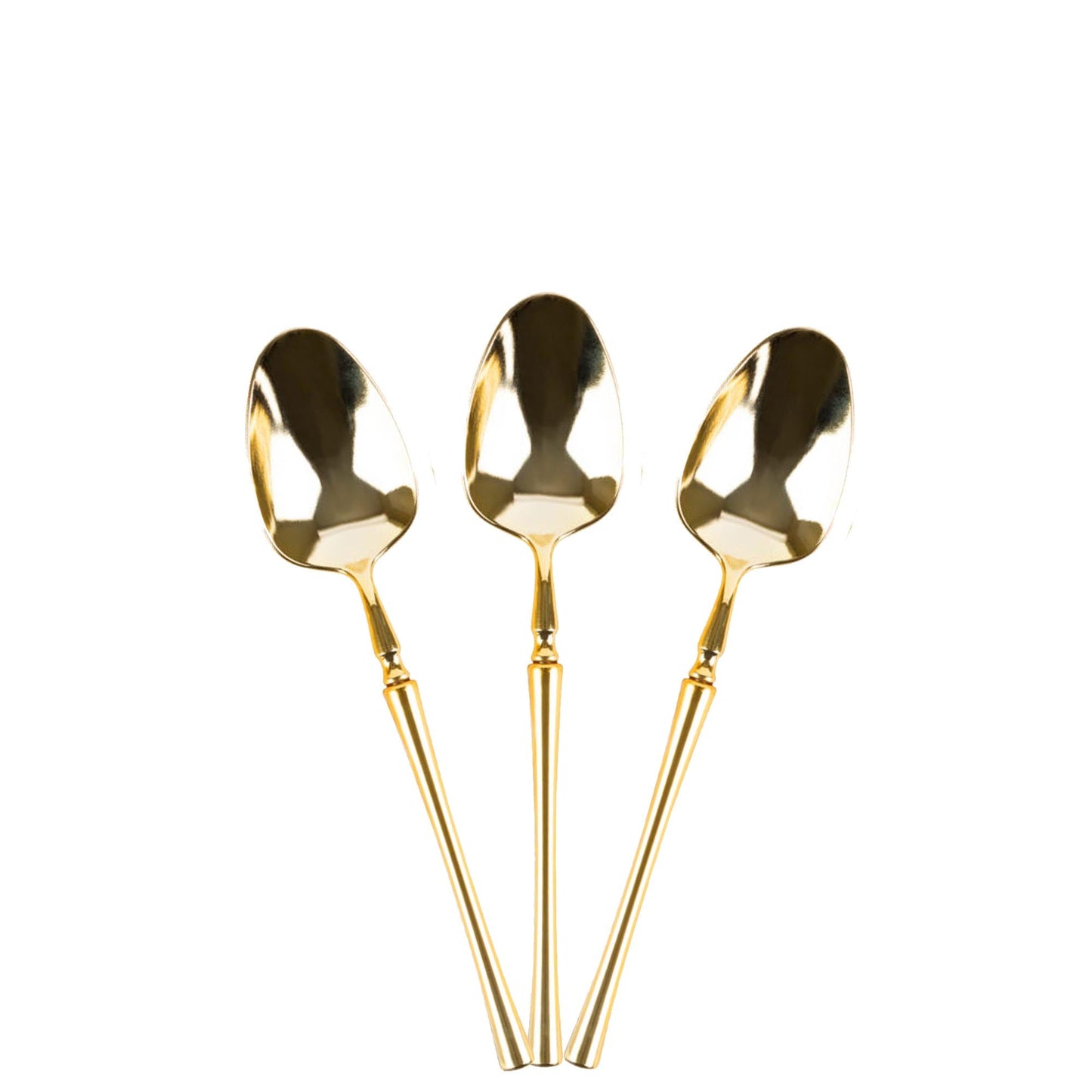Plastic Tea Spoons Gold Infinity Flatware Collection