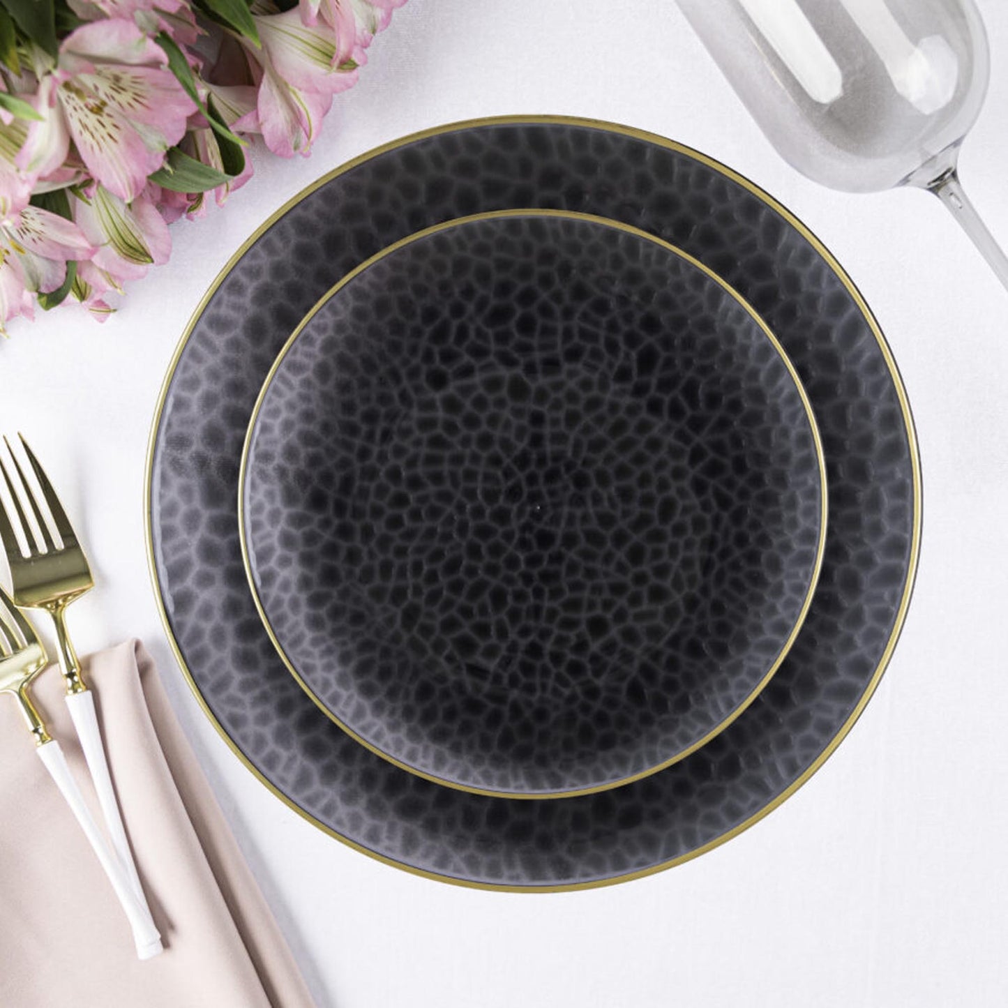Plastic Party Plates  Household Supplies  Hanukkah  Disposable Plastic Plates  Chanukah Plates  Chanukah  Bbq plates  7 inches  fancy disposable plates heavy duty plates classic elegant  sturdy plates  reusable wedding dinner  plates catering high quality birthday  anniversary plating