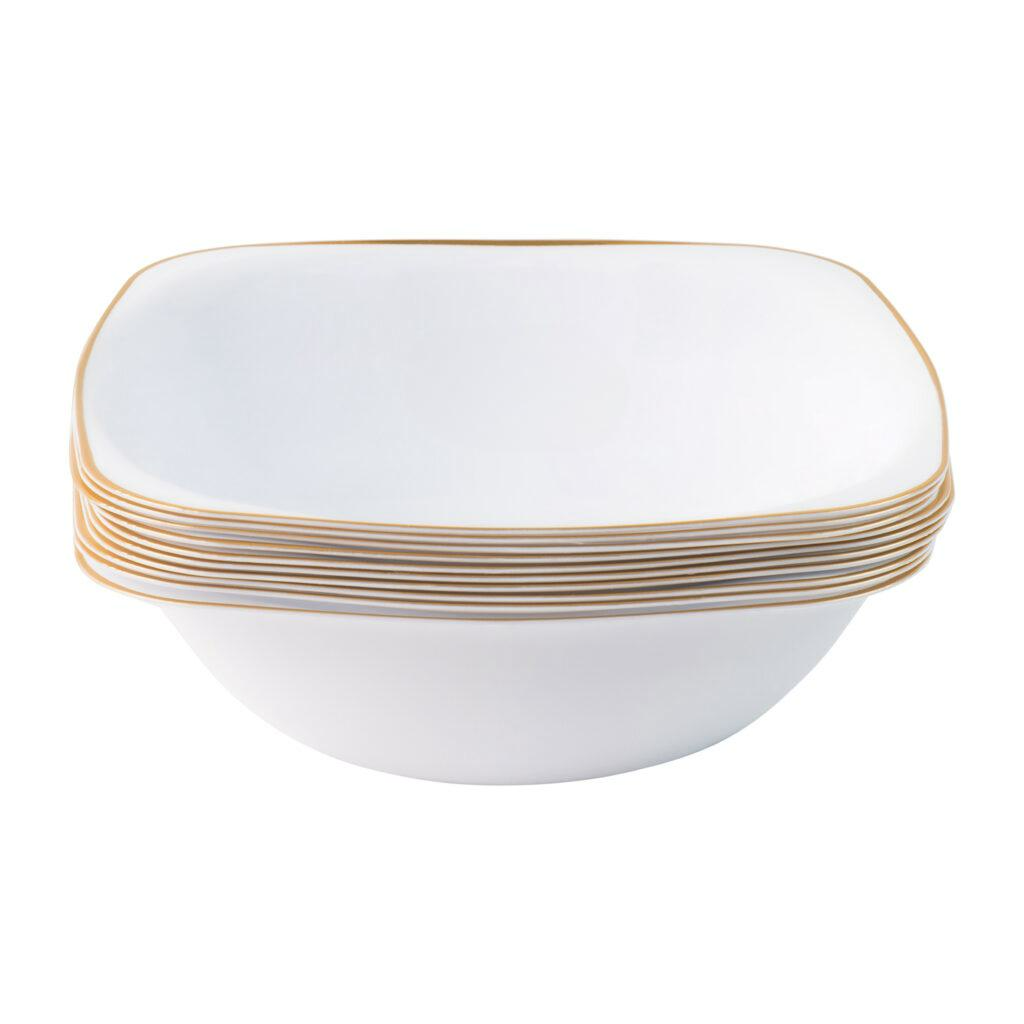 disposable bowls dinner white plastic elegant tableware dinneware serveware china like salad bowl dessert bowl 16oz 16 ounce