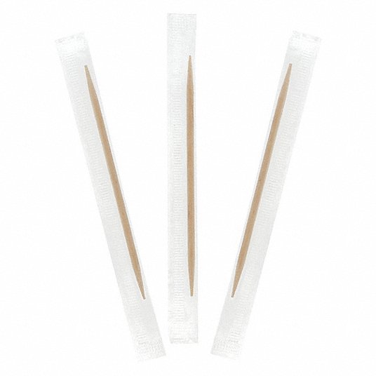 Mint Wooden Toothpicks Individually Wrapped - Easy to use Dispenser - Great for Parties, Catering, Dinner, Lunch, Restaurants, Offices, Fruit Cocktails, Dessert, Barbecue and Teeth Cleaning