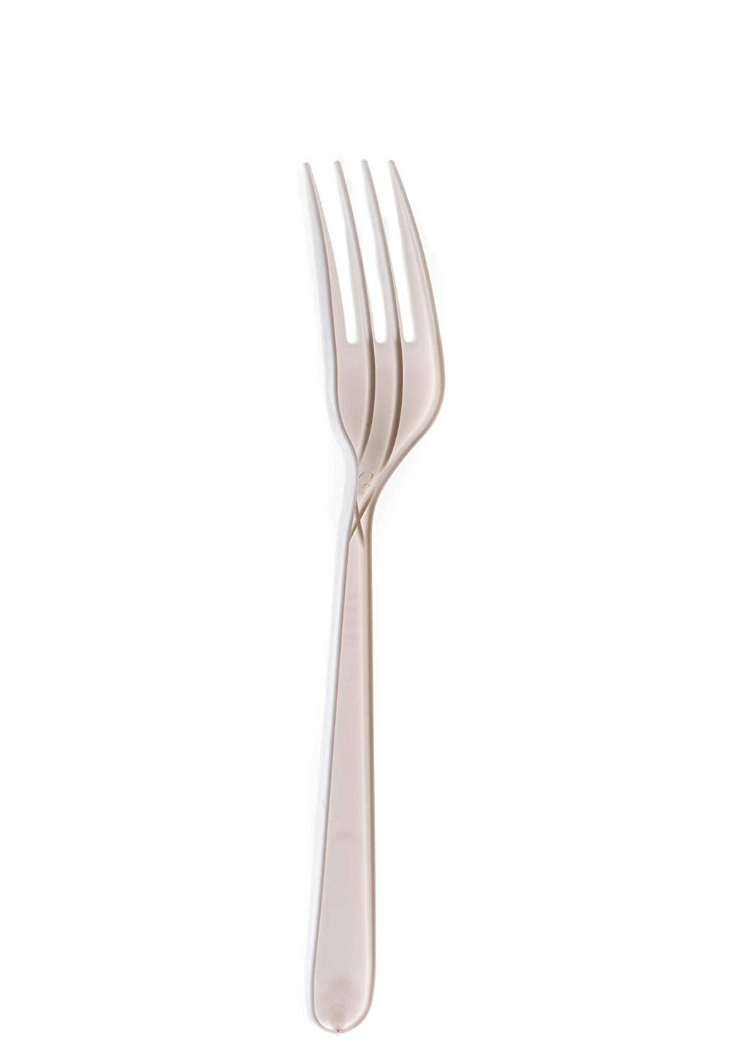 [50] Heavy Duty Forks - Premium Heavy Weight Disposable Cutlery, Recyclable, Meal Kit, Takeout - Great for Parties, Office, BBQ, Party Supplies, Restaurants and Togo (White & Black)