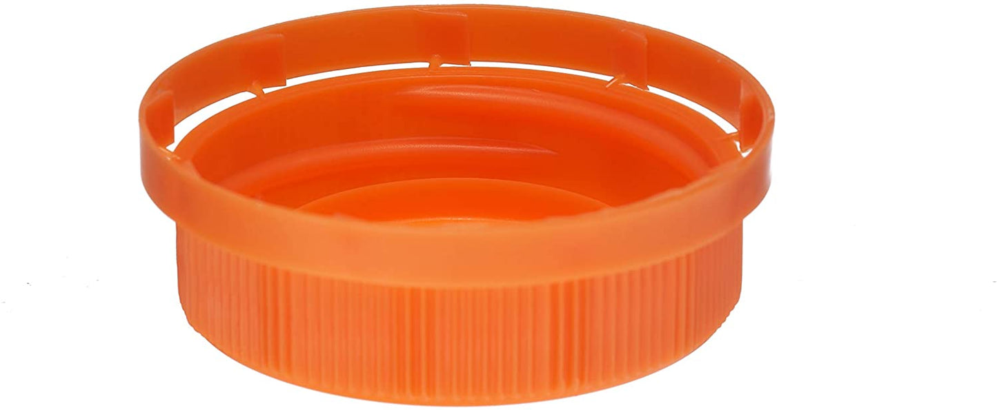 38MM Ratchet Caps and Lids for Plastic Juice Bottles For HDPE and Clear Plastic Juice Bottles, Smoothie Bottles, Fresh Squeezed Juice Container (Blue, Green, Orange)