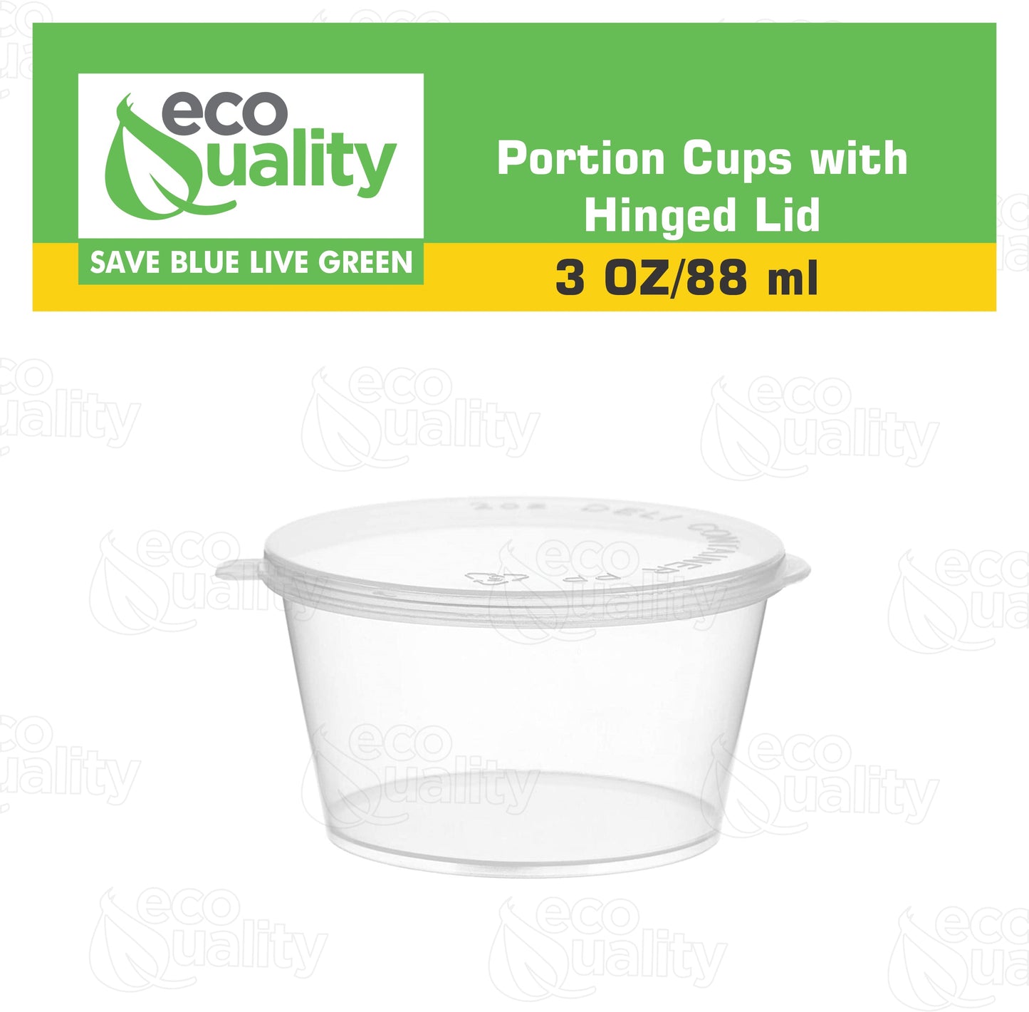 travel size To Go Take Out tasting Portion Dipping containers restaurant fast food food packaging jello shot slime storage diy small Plastic leak proof freezer safe leak proof ketchup mustard  mayo hot sauce hinged lid Disposable Portion Condiment Clear  3oz 3 ounces economical bulk wholesale ecoquality restaurant fast food supplies