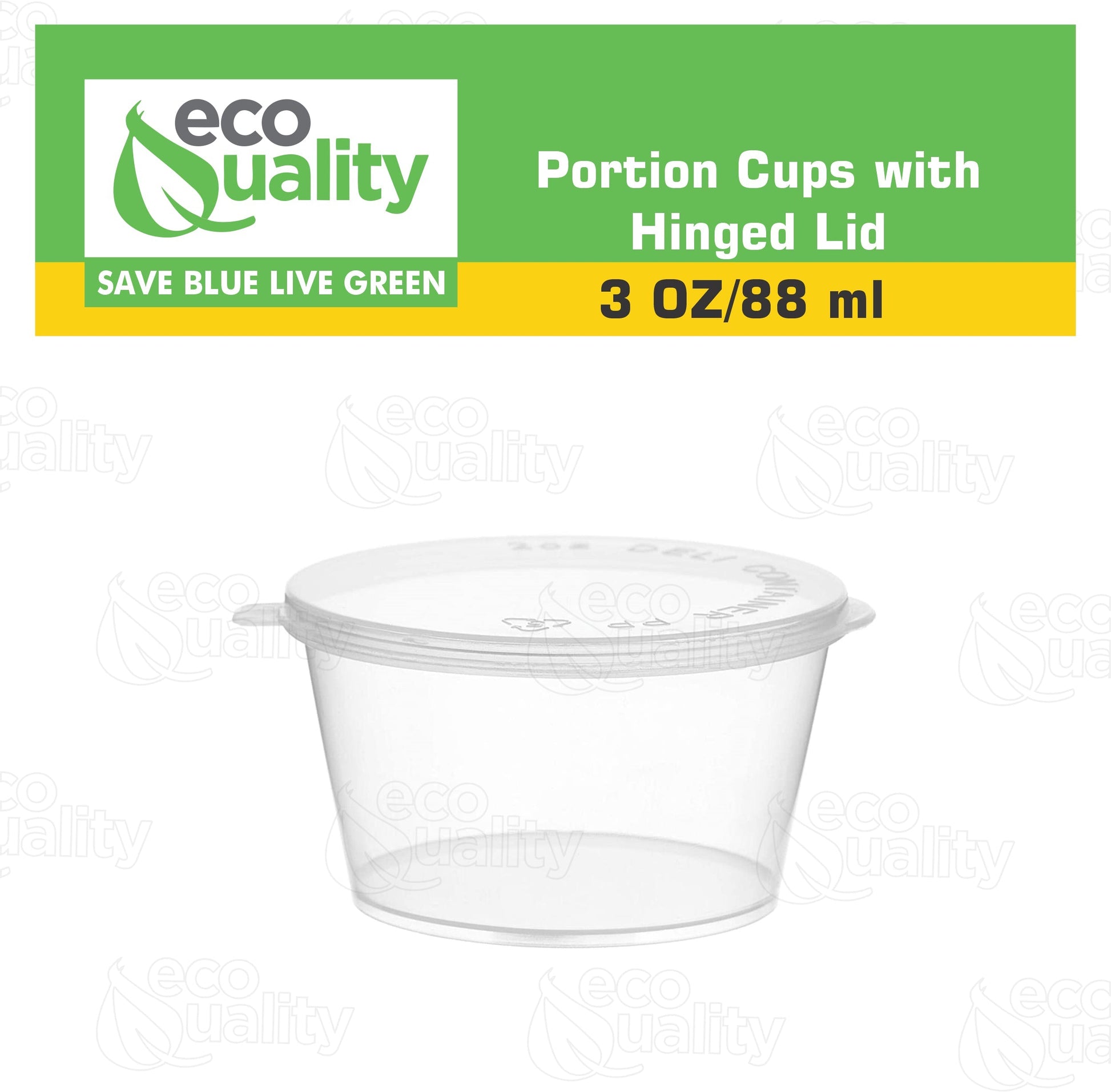 travel size To Go Take Out tasting Portion Dipping containers restaurant fast food food packaging jello shot slime storage diy small Plastic leak proof freezer safe leak proof ketchup mustard  mayo hot sauce hinged lid Disposable Portion Condiment Clear  3oz 3 ounces economical bulk wholesale ecoquality restaurant fast food supplies