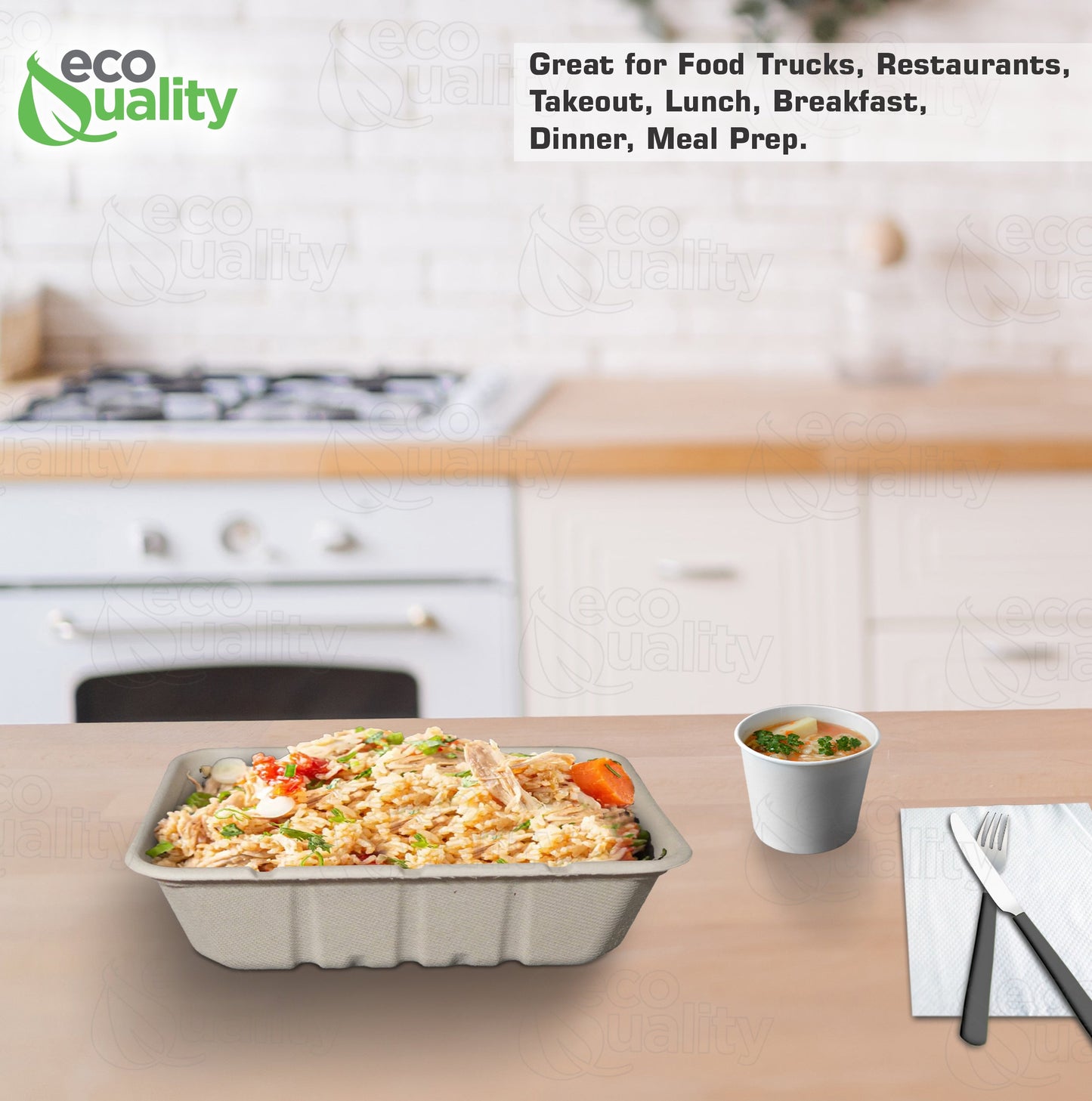 Compostable Sugarcane Fiber Bowl, eco-friendly food storage, sustainable, compostable, oblong bowl made from sugarcane fiber, compostable food storage, Biodegradable, Disposable
