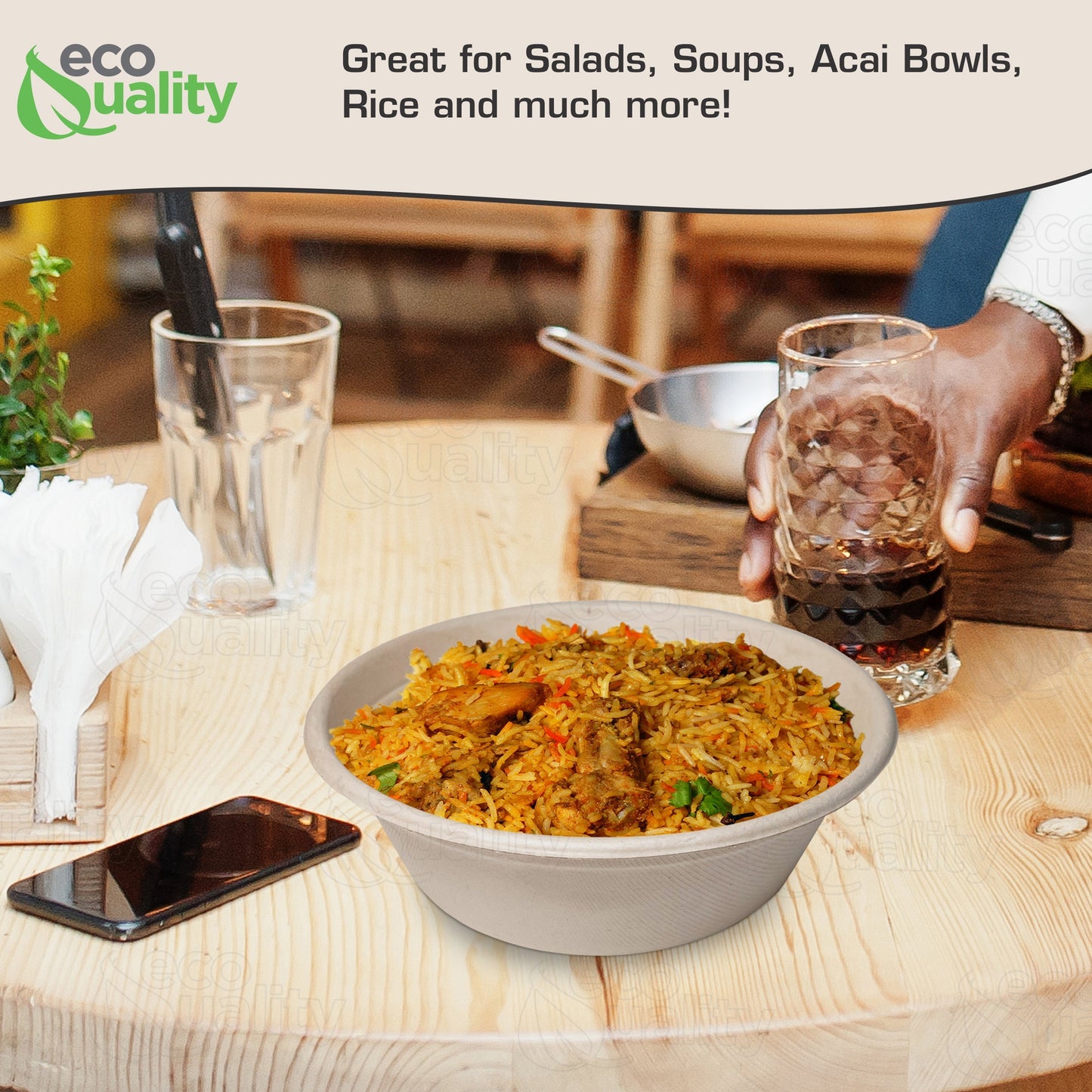 compostable zerowaste ecofriendly plasticfree kraftbowl disposableproducts Microwavesafe LeakResistant bowl soupbowl Biodegradable Bowls sugarcane bowl ice cream bowl disposable bowl heavyduty bowl salad bowl