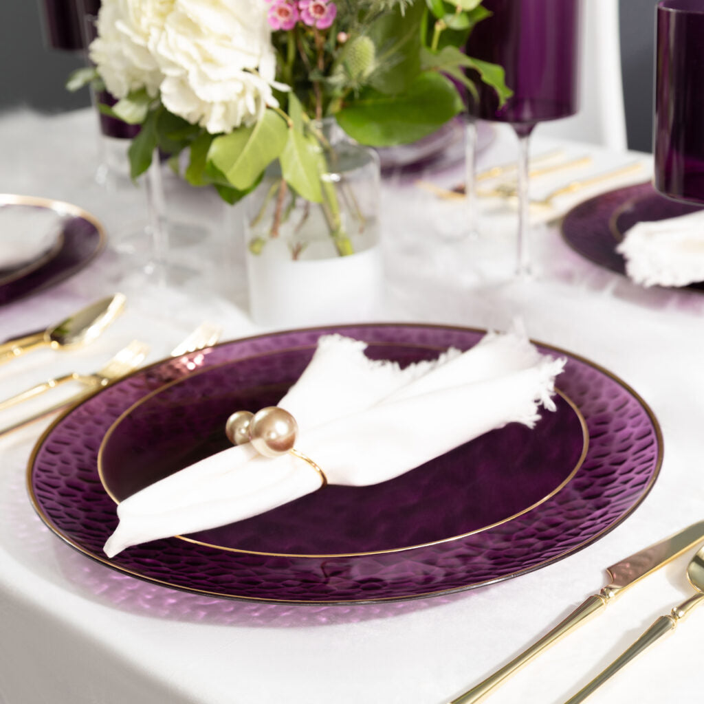 Plastic Party Charger Plates Household Supplies Disposable Plastic Charger Plates Bbq plates fancy disposable charger plates heavy duty Charger plates classic elegant sturdy Charger plates reusable wedding dinner salad dessert Charger plates catering high quality birthday anniversary charger plating