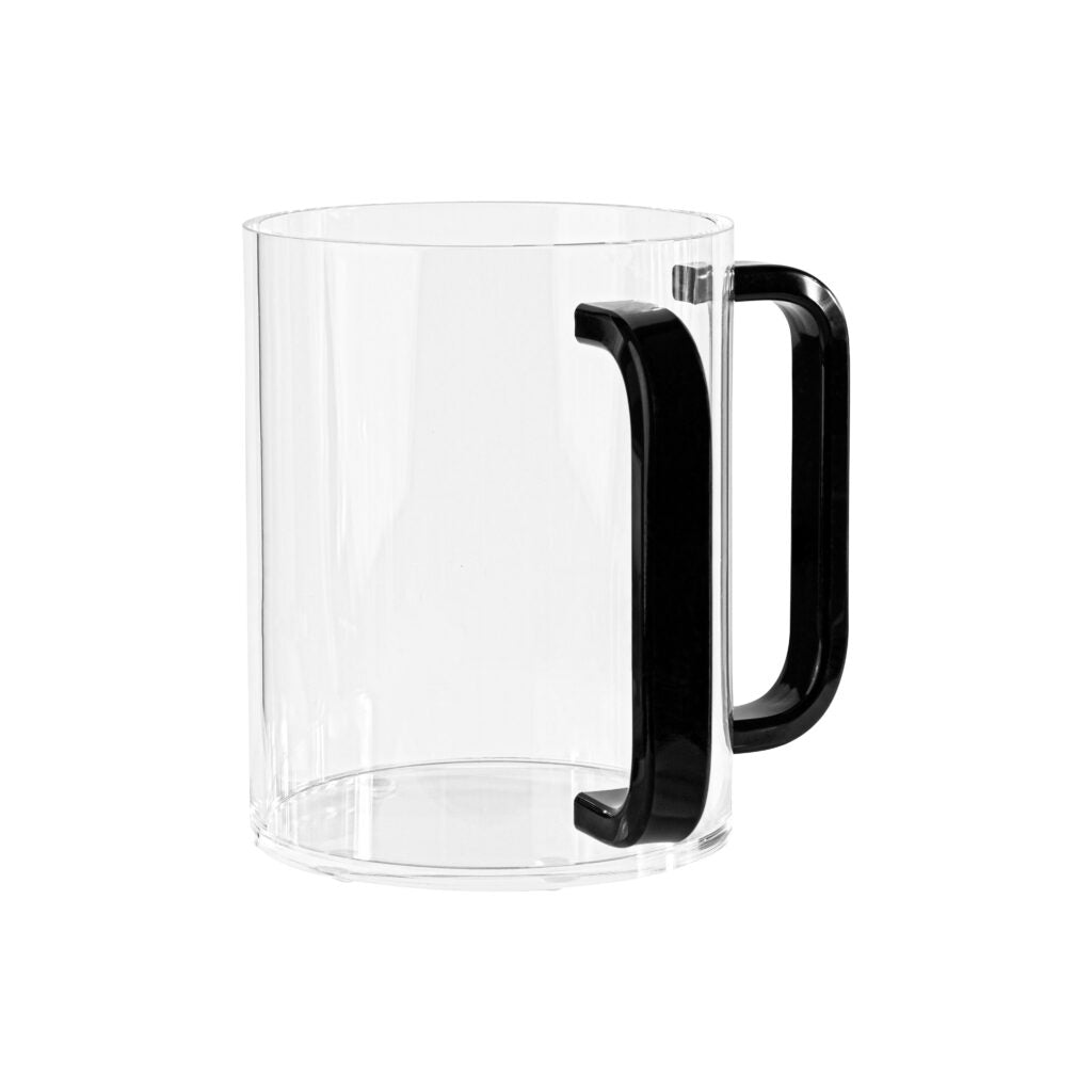 Wash Cup Acrylic with Black Handle