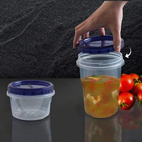 Soup Containers with Plastic Lids plastic soup containers Soup Container Freezer Safe Microwave safe microwavable container BPA FREE container with lid Twist Top 48 ounce Container Stackable Container snack container Food Storage Container take out food storage containers togo container meal prep containers Storage Containers Plastic Lunch Container Plastic Containers Food Canisters Deli Containers Clear Plastic Containers 32 ounces