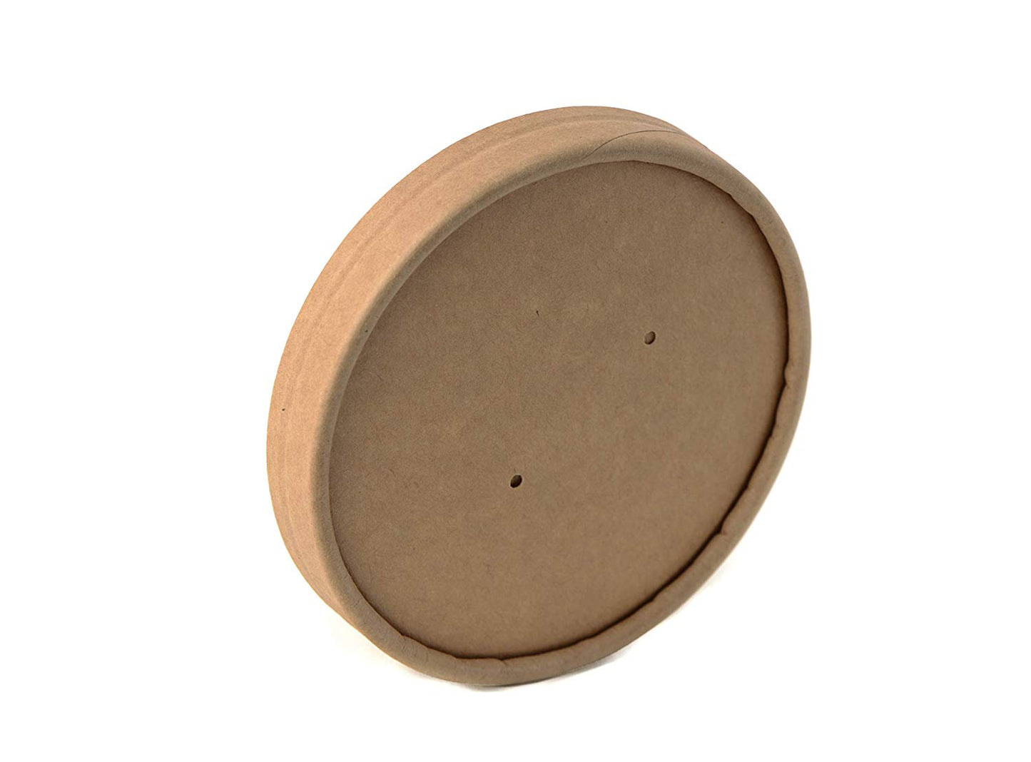 115mm Vented Lids for Paper Soup Containers Fits 12oz, 16oz , 26oz, 32oz (Kraft, White)