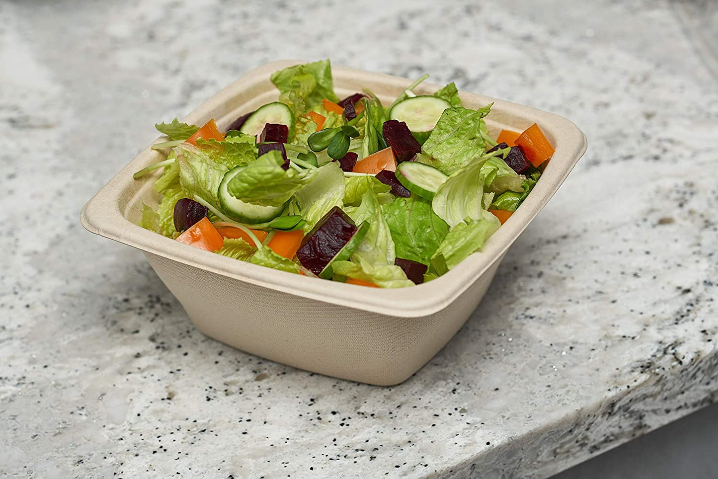 42oz Eco Friendly Disposable Square Bowls Compostable Container