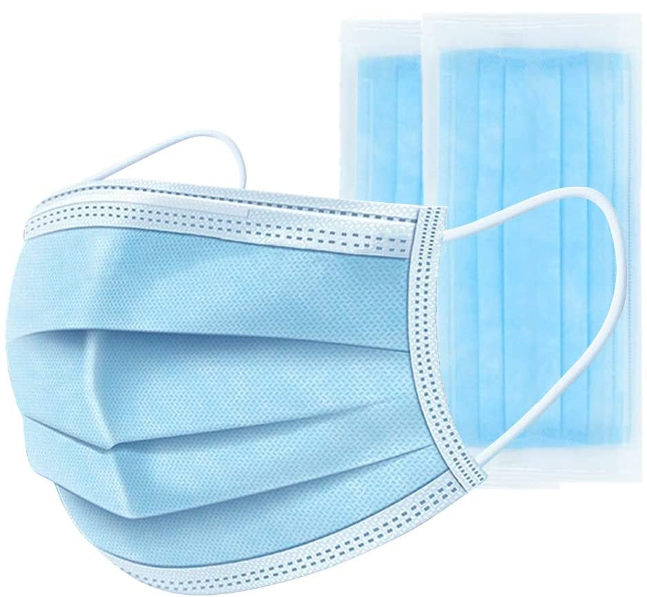 Food Service Restaurant Commercial Kitchen  household diner restaurant food truck fast food  blue  affordable bulk economical commercial wholesale  Face Masks  COVID-19  Covid Supplies  Blue Masks  Adult Masks  3-ply Mask nyc ecoquality