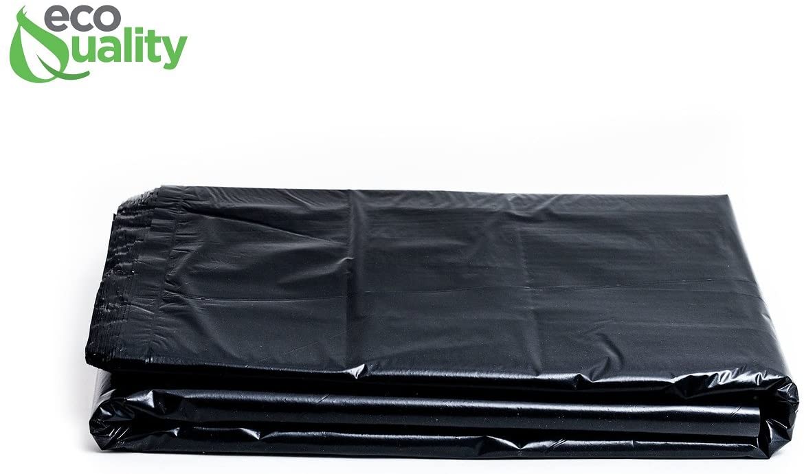 58 Gallon Extra Heavy Duty thickness 2.8 mil 40"W x 58"H Black Garbage Bags 100/Case