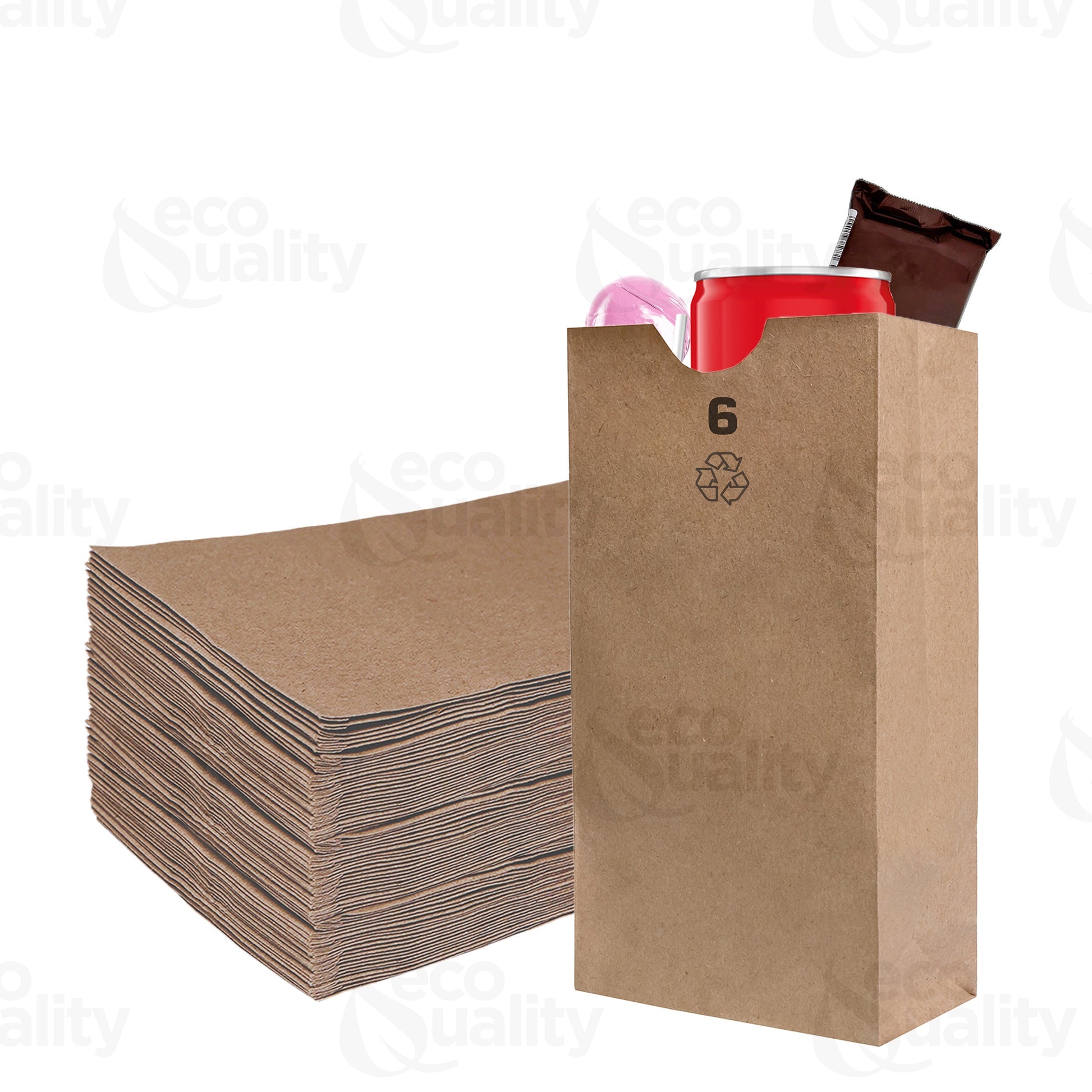6 pound disposable bag brown Paper Bags Shopping Bags foldable catering bags brown kraft paper bag 6 pound candy bag snack bag gift bags DIY Bags arts and craft Sandwich Bag party favor bag lunch bag togo bag takeout bag Restaurant supplies paper bags Kraft Paper Bags kraft grocery bags Household Supplies
