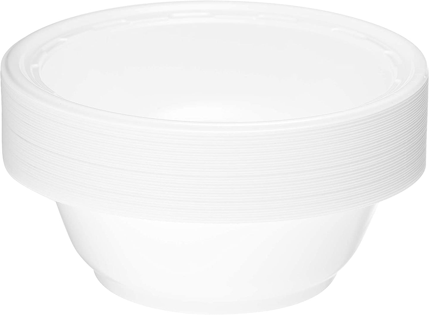 White Plastic High Impact Disposable Plastic Bowl (6oz,12oz)