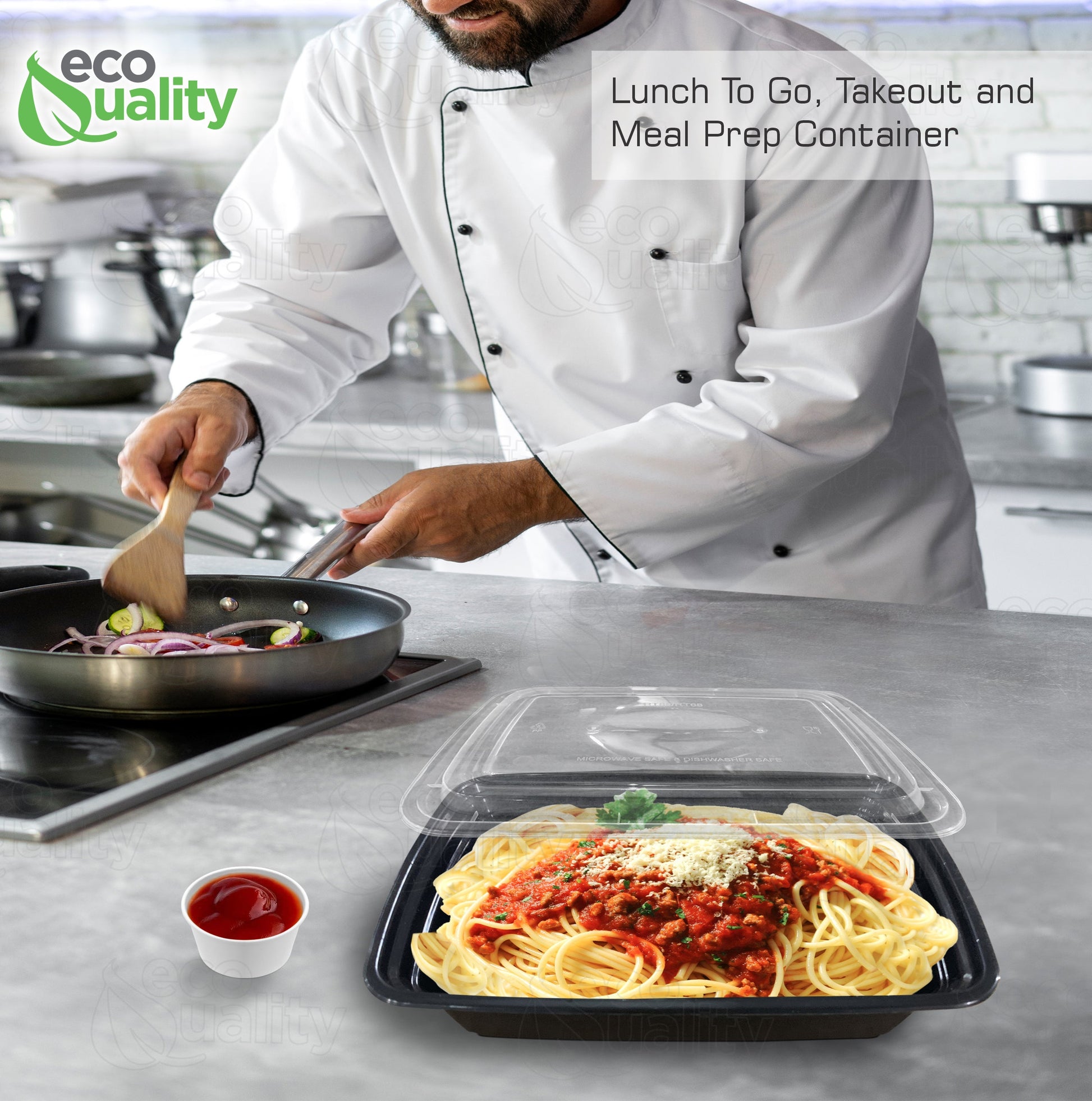 to-go boxes takeout delivery take out food storage containers Reusable Box Plastic Microwave Freezer black safe meal prep Lunch food storage solutions packaging Ecofriendly Disposable with lid black 38 oz 38 ounces economical bulk wholesale ecoquality restaurant fast food supplies nyc