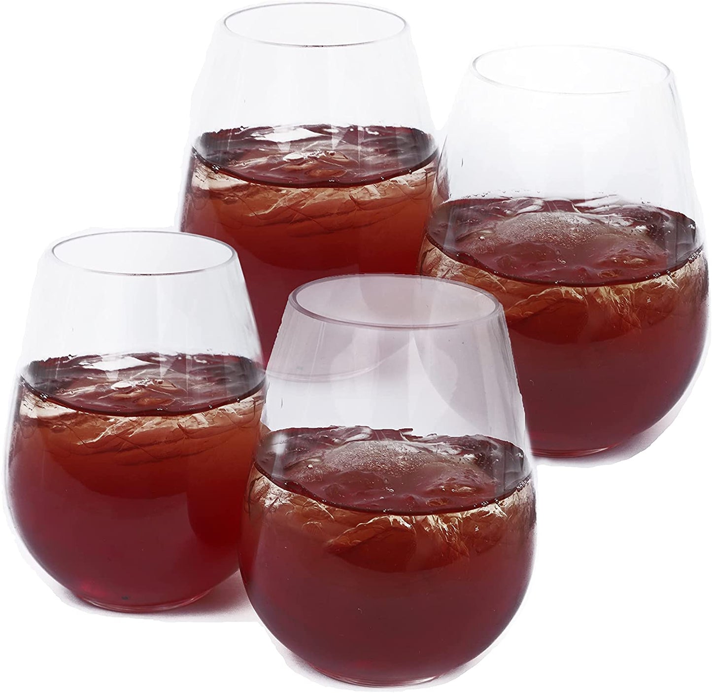 Wine Glass  Wine Champagne Glass  Tumbler  Stemless  Plastic Glass  Plastic  Mini  Food Service Restaurant Commercial Kitchen  Food Prep Equipment  Elegant  Clear Plastic Glass  Champagne Glass  Catering Restaurant Cafe Buffet Event Party  affordable bulk economical commercial wholesale  6oz