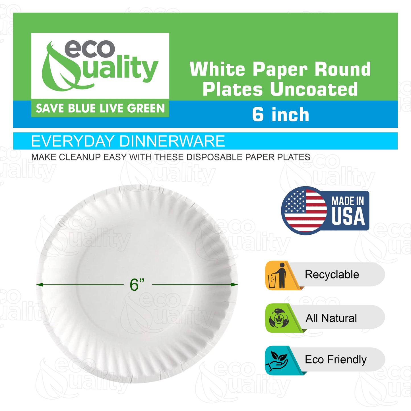 Paper Lunch Plate Plastic Alternative Freezer Safe Microwave safe office plates dinner plates Cheap plates Lightweight Recyclable Uncoated Round Paper Plates Party Plates White Plate pizza plates Paper plates Disposable Plates Compostable Plate 9 inch