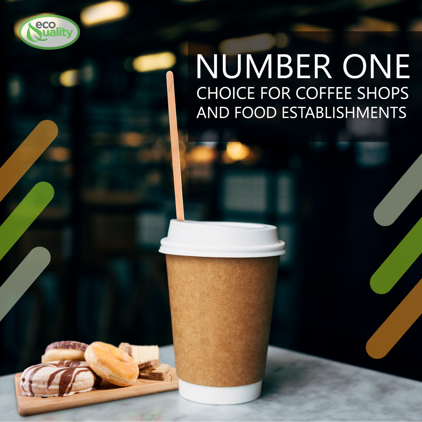 Wooden Coffee Stirrer Sticks 7.5 inch