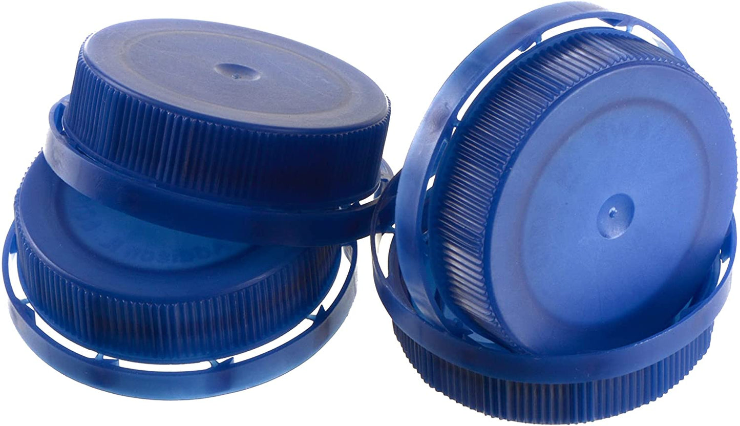 38MM Ratchet Caps and Lids for Plastic Juice Bottles For HDPE and Clear Plastic Juice Bottles, Smoothie Bottles, Fresh Squeezed Juice Container (Blue, Green, Orange)