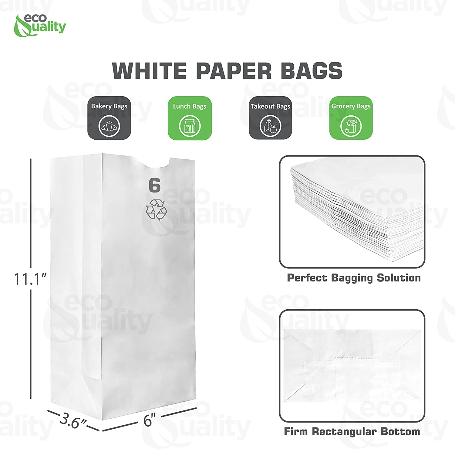 disposable bag White Paper Bags white Paper Shopping Bags foldable paper bag catering bags white kraft paper bag 1 pound candy bag snack bag gift bags DIY Bags arts and craft Sandwich Bag white paper bag party favor bag lunch bag togo bag takeout bag Restaurant supplies paper bakery bags Kraft Paper Bags kraft grocery bags supermarket Household Supplies hero bread tall long paper bag 6 pound