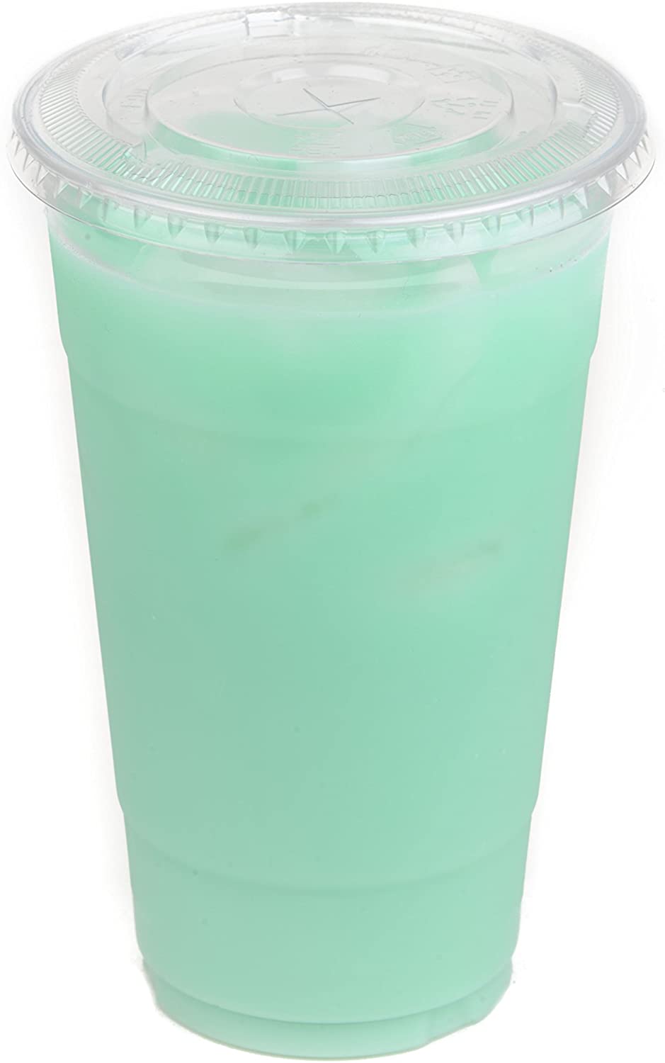 Clear Flat PET Cup Lids For 32oz PET Cup