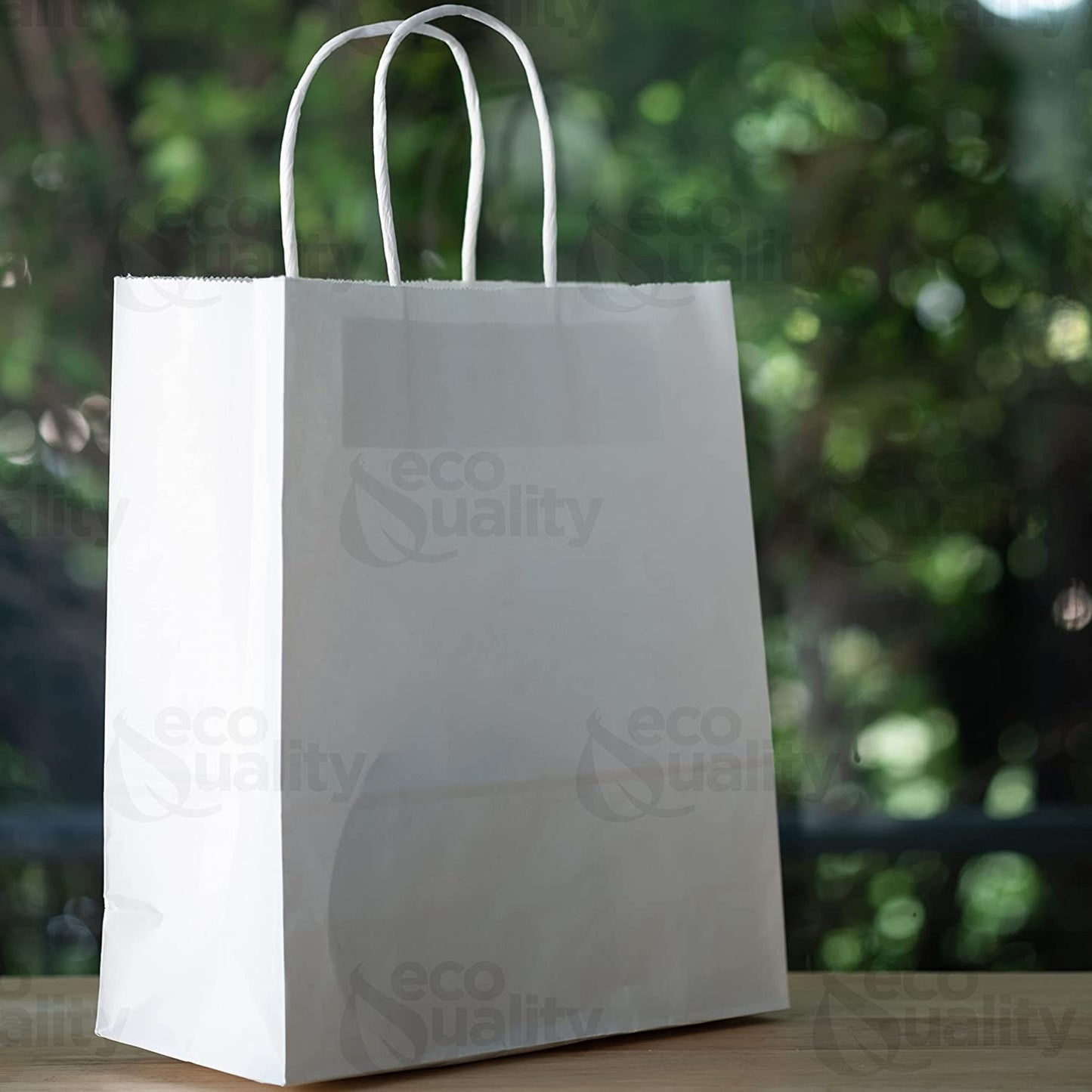 Reusable Recycled Material  12 Pounds  White Gift Bag  DYI Paper Bag  Heavy Duty Strong Paper Bag  Supermarket paper bags  carry out bags  Paper Bags with handles  Paper Take Out  Grocery Bags  White Kraft Bags  Ecofriendly Paper Bag  Retail Merchandise bag  white Paper Shopping Bags  takeout bag  Paper Bag  Disposable small  10x5x13 inches 