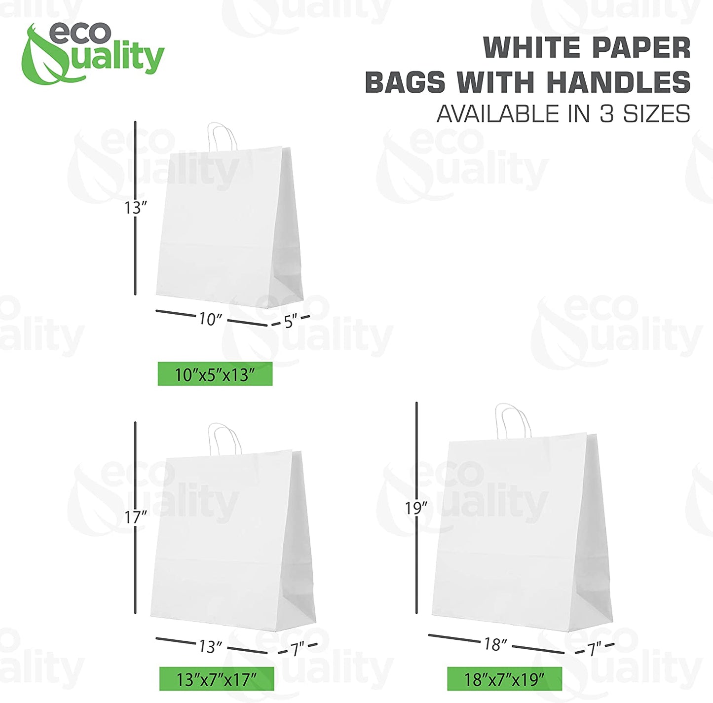 Reusable Recycled Material 20 Pounds White Gift Bag DYI Paper Bag Heavy Duty Strong Paper Bag Supermarket paper bags carry out bags Paper Bags with handles Paper Take Out Grocery Bags White Kraft Bags Ecofriendly Paper Bag Retail Merchandise bag white Paper Shopping Bags takeout bag Paper Bag Disposable Large 18x7x19 inches