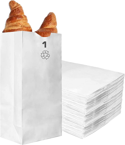disposable bag White Paper Bags white Paper Shopping Bags foldable paper bag catering bags white kraft paper bag 1 pound candy bag snack bag gift bags DIY Bags arts and craft Sandwich Bag white paper bag party favor bag lunch bag togo bag takeout bag Restaurant supplies paper garbage bags Kraft Paper Bags kraft grocery bags Household Supplies
