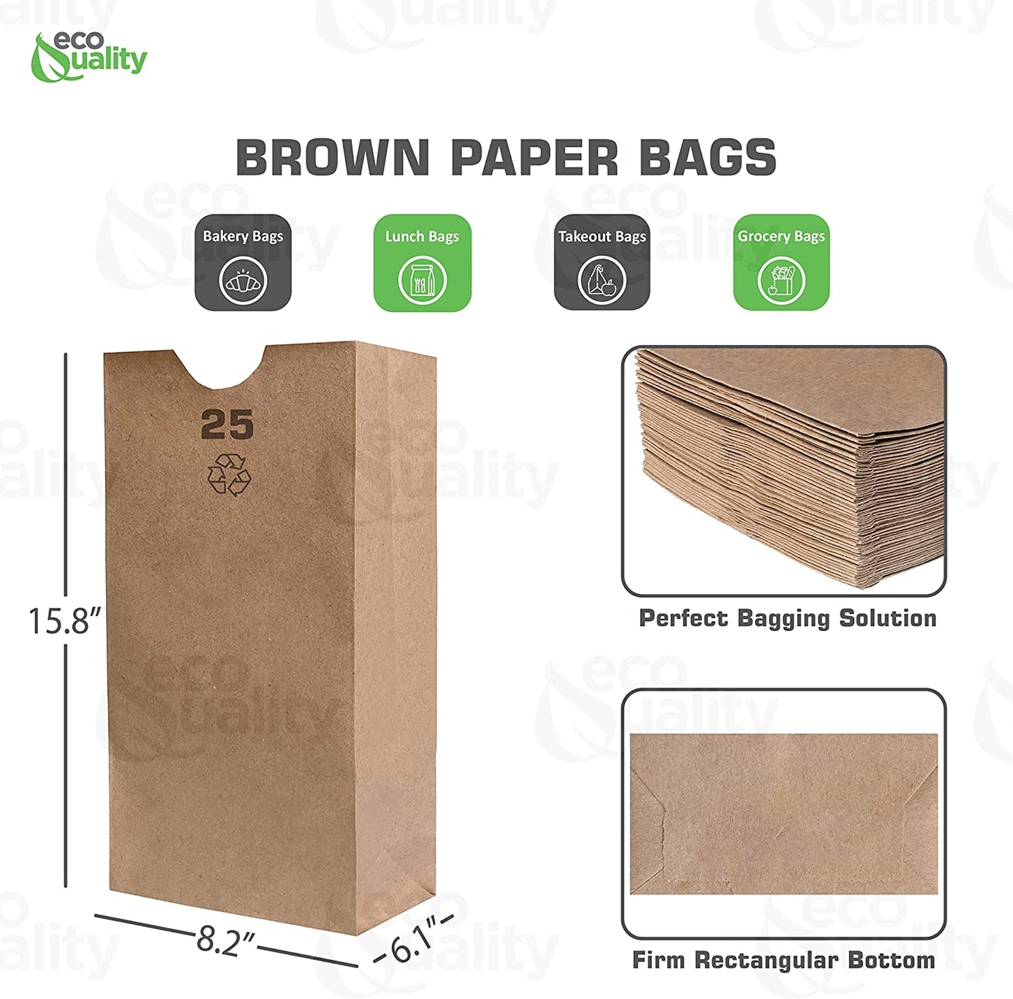 25 pound 25lb disposable bag brown Shopping Bags foldable catering kraft paper candy snack gift DIY arts and craft Sandwich Easy to Brand Stampable Stickable party favor lunch bag togo takeout Restaurant supplies grocery Household Supplies compostable ecofriendly product affordable bulk economical commercial wholesale supermarket tall 