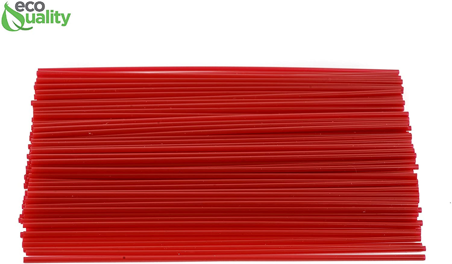 Compostable Plastic Stirrer, Bio Degradable, Eco Friendly, Sip Stirrer, Bar Stirrer, Sip Straw, For Coffee, Cocktail, Latte and Tea - Red