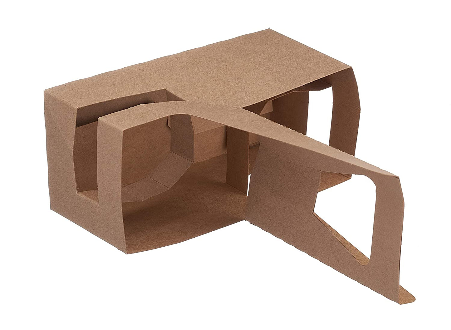 Disposable Kraft 2 or 4 Cup Drink Carrier with Handles, Paperboard Cup Holder
