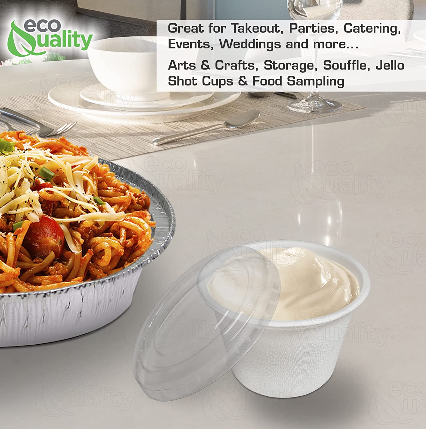 white travel size to go take out delivery souffle small paper small with lid shot cups serving Sauce sample Salad Dressing restaurant fast food Dipping pill Ice Cream mouthwash medicine Measuring leakproof Leak Resistant ketchup mustard hot sauce food packaging solution jello slime Food Storage DIY Disposable Portion Cups with lid condiment Compostable Biodegradable Bagasse Sugarcane artsandcraft 4 ounces oz