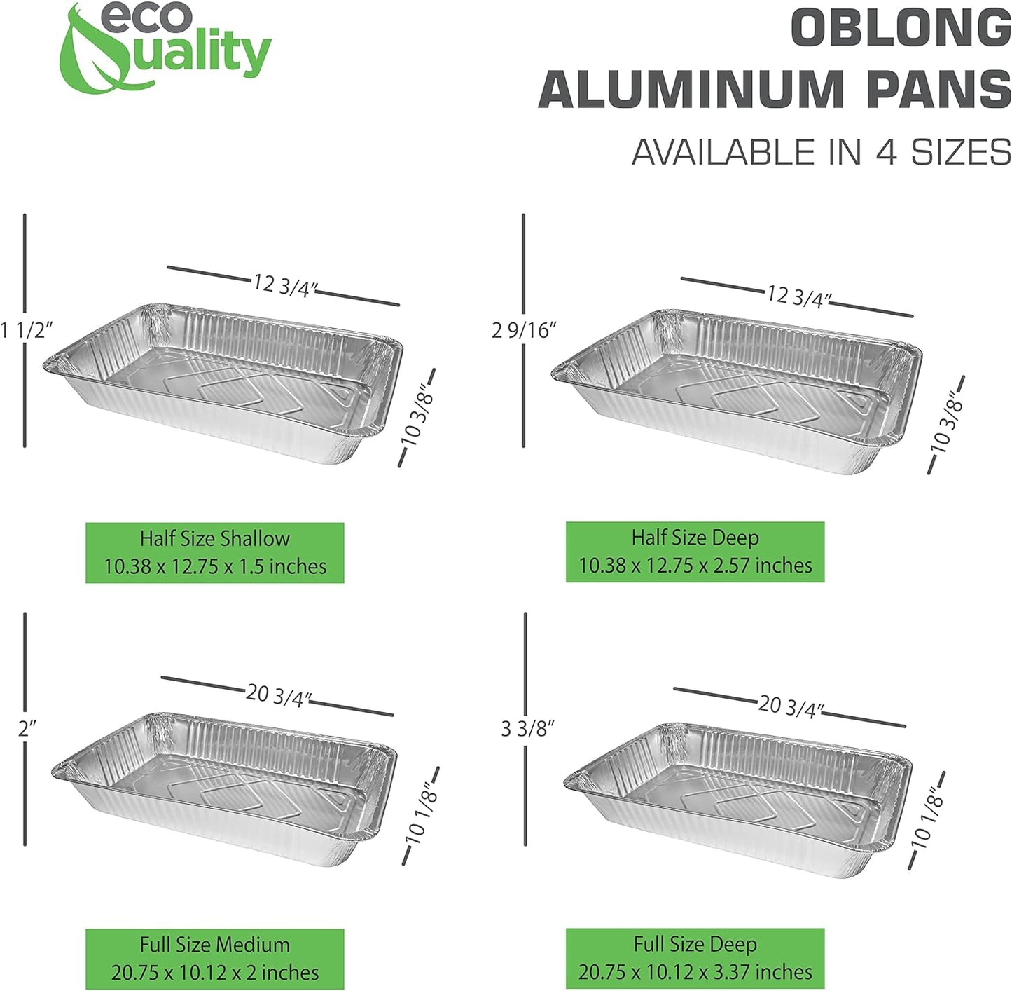 21 x 13 Disposable Aluminum Foil Full Size Shallow Pans
