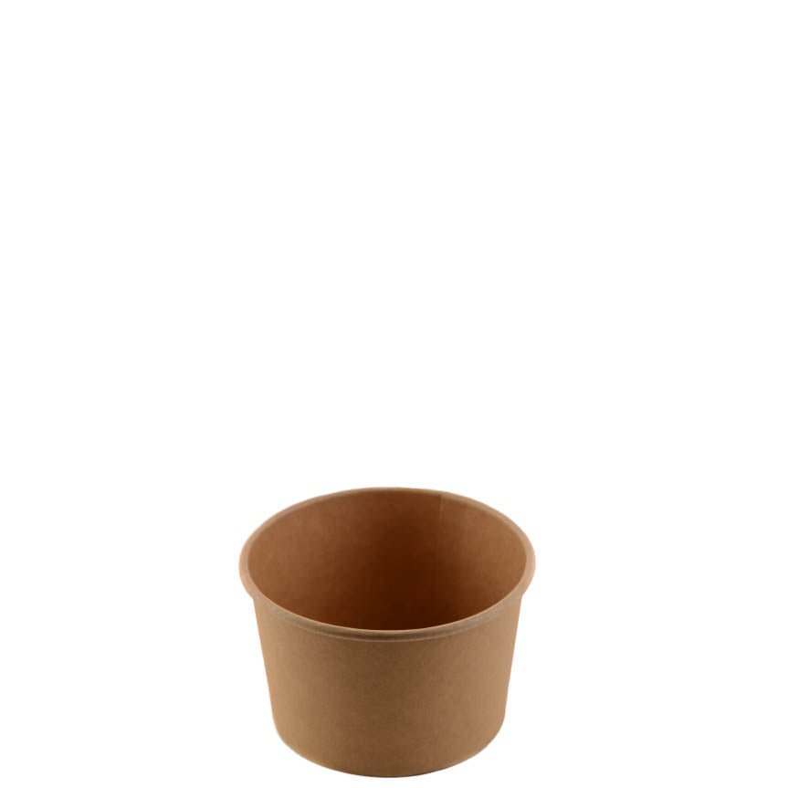 Ice cream soup yogurt cups Take out food container Nyc Restaurant cafe shop office home disposable catering supplies kraft Paper heavy duty strong sturdy leak free proof bulk economical wholesale ecoquality Ecofriendly compostable biodegradable