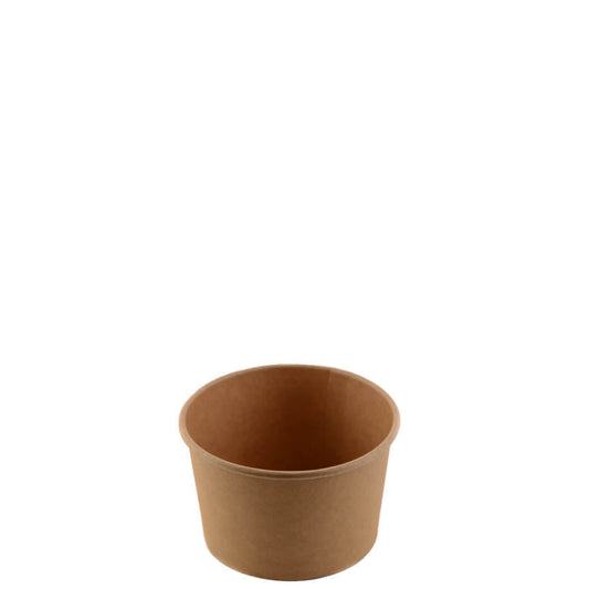 Ice cream soup yogurt cups Take out food container Nyc Restaurant cafe shop office home disposable catering supplies kraft Paper heavy duty strong sturdy leak free proof bulk economical wholesale ecoquality Ecofriendly compostable biodegradable