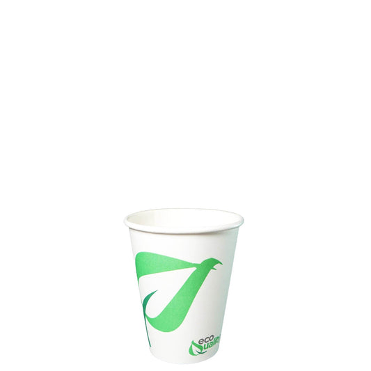 Disposable White Paper Coffee Cups Compostable Biodegradable