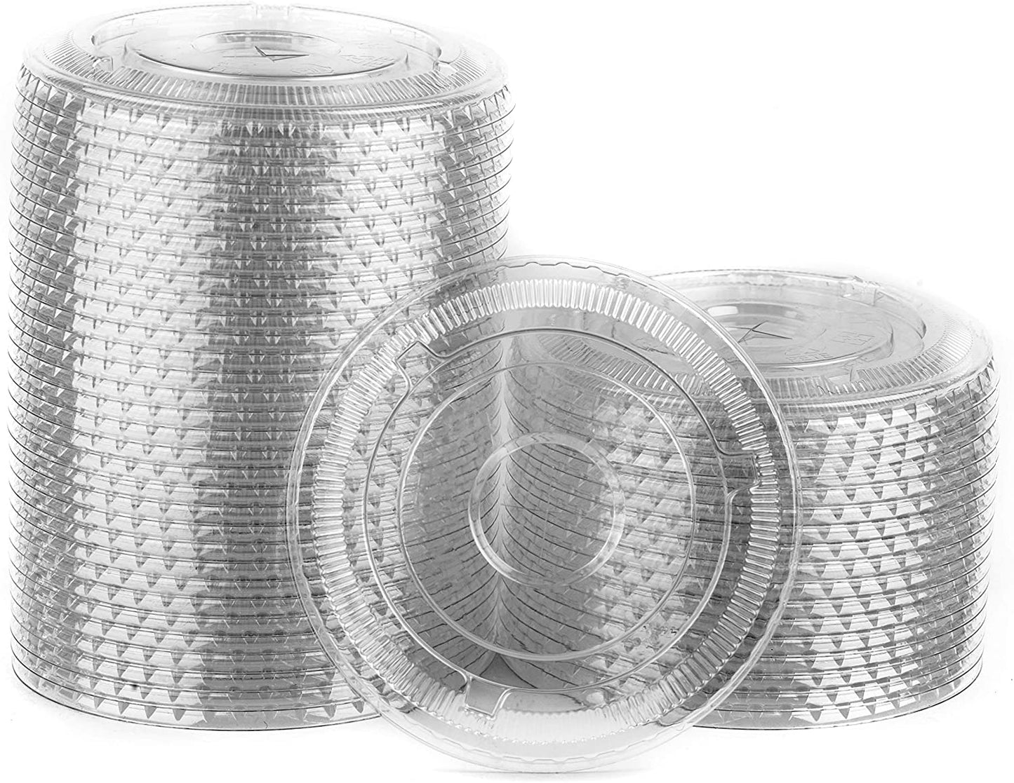 Clear Flat PET Cup Lids For 32oz PET Cup