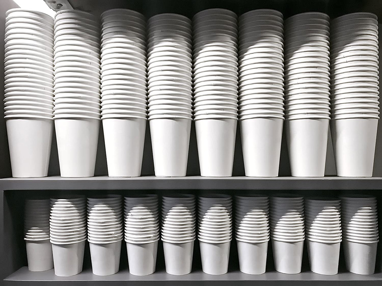 20oz Disposable White Paper Hot Cold Cups with White Flat Lids