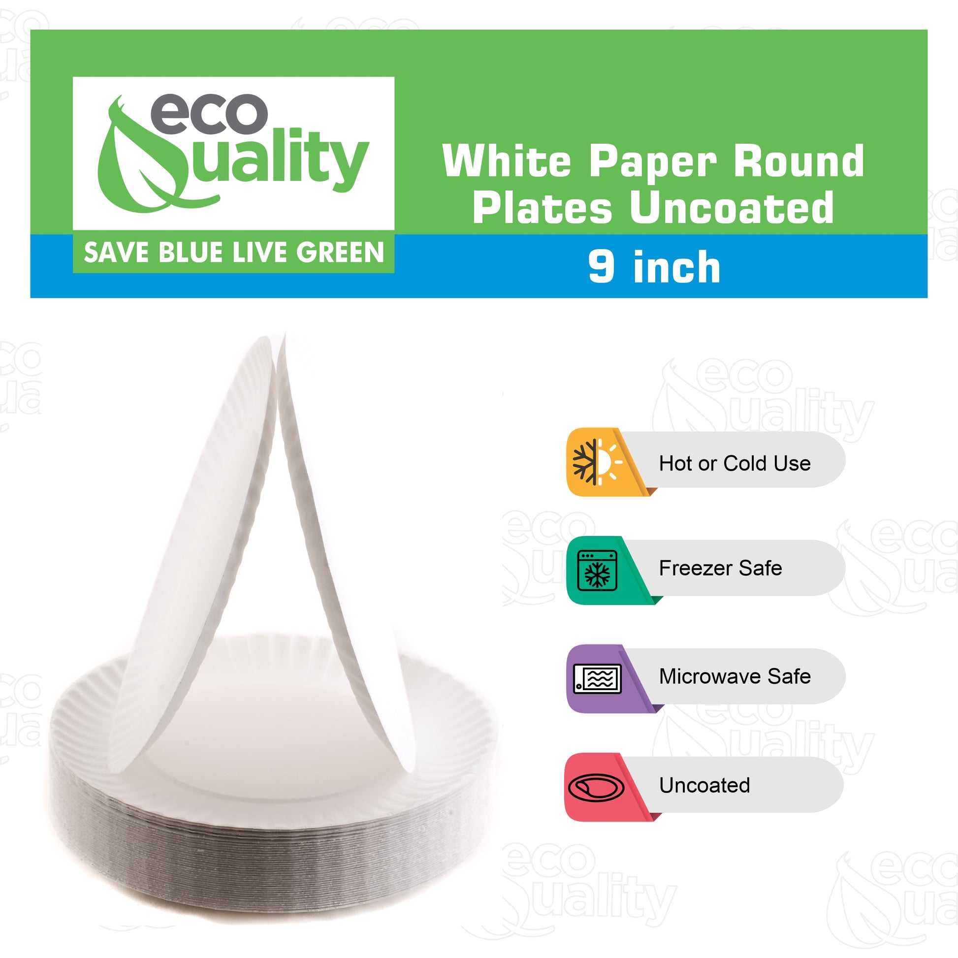 Paper Lunch Plate  Plastic Alternative  Freezer Safe  Microwave safe  office plates  dinner plates  Cheap plates  Lightweight  Recyclable  Uncoated  Round Paper Plates  Party Plates  White  Plate  pizza plates  Paper plates  Disposable Plates  Compostable Plate  9 inch dinnerware